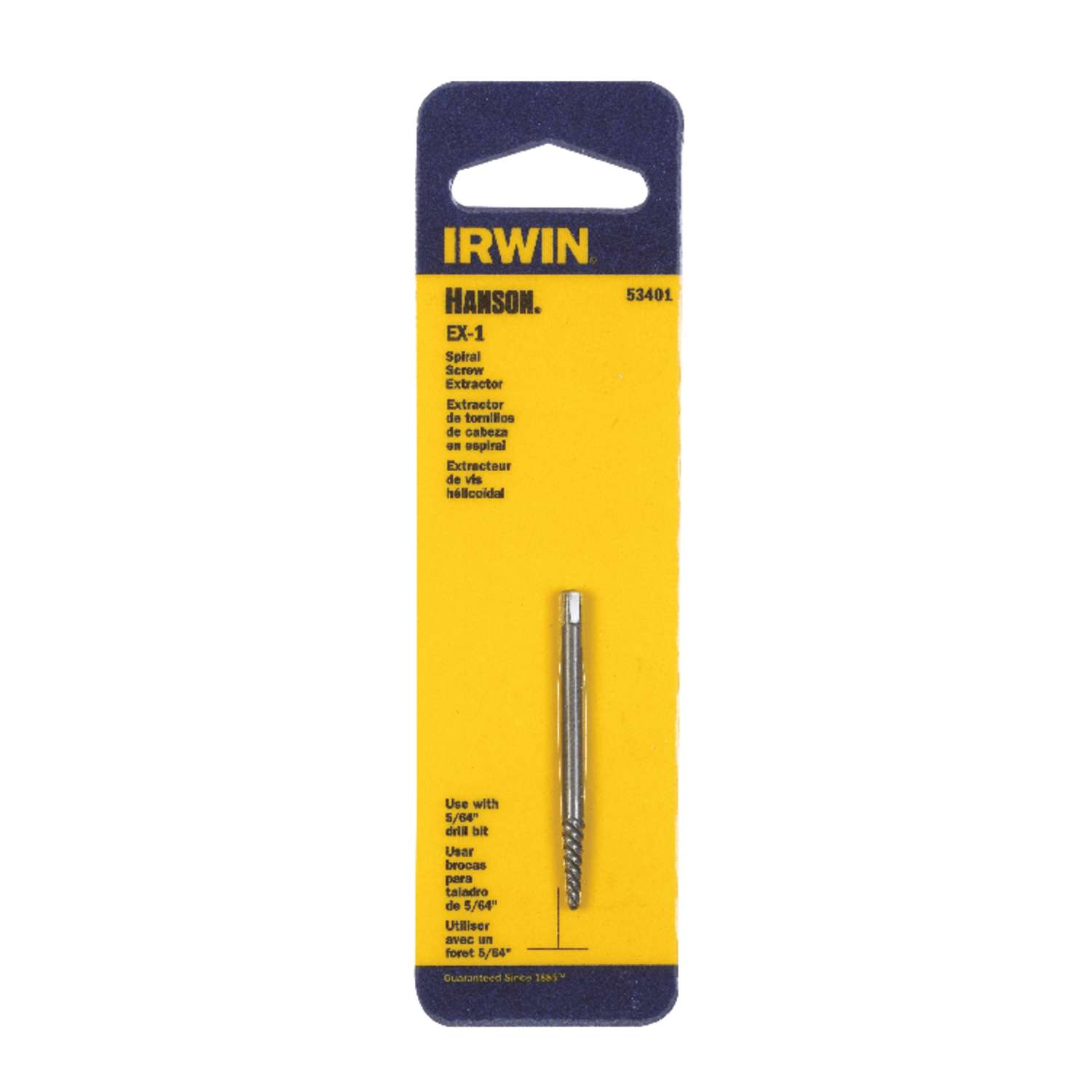 Irwin Hanson EX1 Carbon Steel Spiral Screw Extractor 5.4 in. 1 pc. Ace Hardware