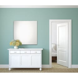 Erias 36 in. H X 36 in. W Bright Silver Frameless Wall Mirror