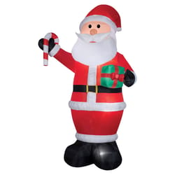 Gemmy Airblown LED White Santa with Candy Cane and Gift 12 ft. Inflatable