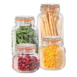 OGGI Clear Canister Set 4 pk