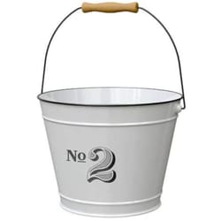 Panacea 8 in. H X 10.25 in. D Metal Milkhouse #2 Planter White