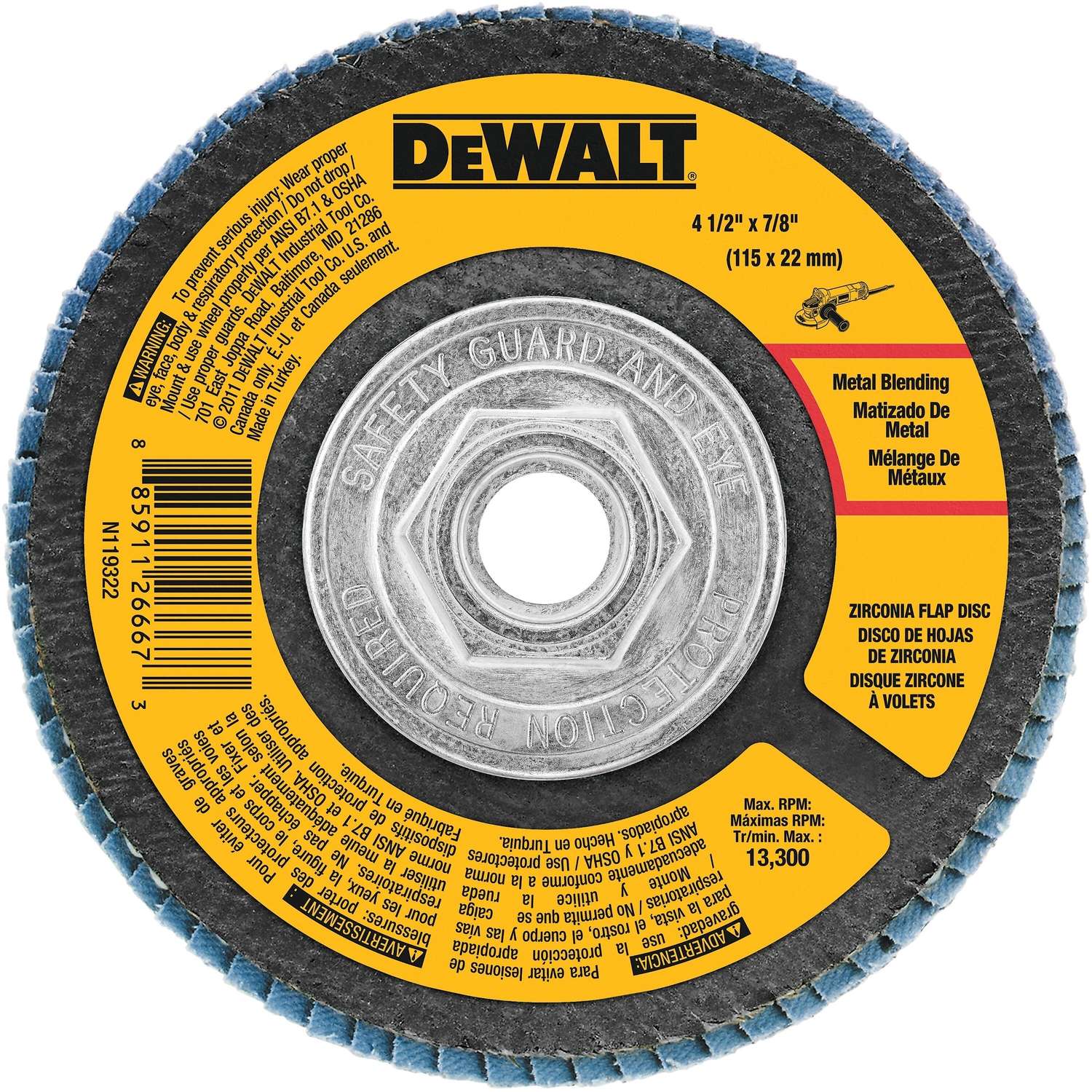 dewalt-4-1-2-in-d-x-7-8-in-zirconia-type-29-flap-disc-60-grit-1-pc