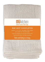 Mu Kitchen White Cotton Dish Cloth 3 pk