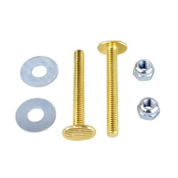 Plumb Pak Toilet Bolts Set Plated Brass For Universal