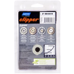 Norton Clipper 4 in. D X 5/8-11 in. Classic Cup Wheel