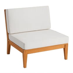 Linon Home Decor Solita Natural Wood Frame Modern Chair White