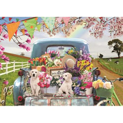 Cobble Hill Country Road  Tray Puzzle Multicolored 35 pc