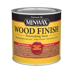 Minwax Wood Finish Semi-Transparent Sedona Red Oil-Based Penetrating Wood Stain 1/2 pt