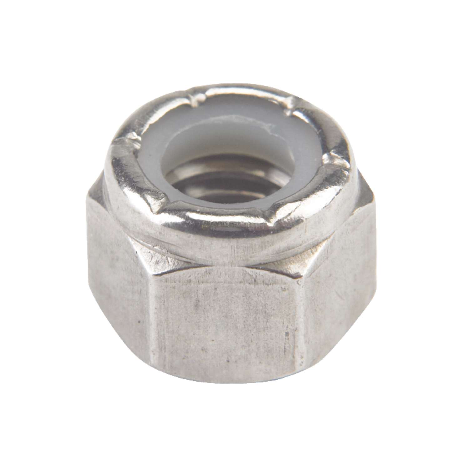 Hillman 3/8 in. Stainless Steel SAE Nylon Lock Nut 50 pk - Ace Hardware