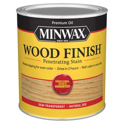 Minwax Wood Finish Semi-Transparent Natural Oil-Based Penetrating Wood Stain 1 qt