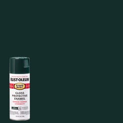 Rust-Oleum Stops Rust Gloss Dark Hunter Green Spray Paint 12 oz