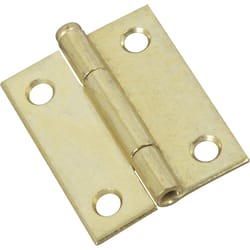 National Hardware 2 in. L Brass-Plated Door Hinge 1 pk