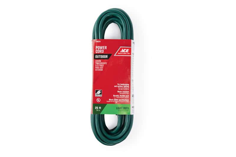 Ace Outdoor Extension Cord 16/3 SJTW 25 ft. L Green(OUST163025GR)