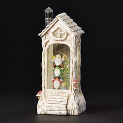 Roman Confetti Lite LED Multicolored House Swirl Gnome Lantern Indoor Christmas Decor 11.5 in.