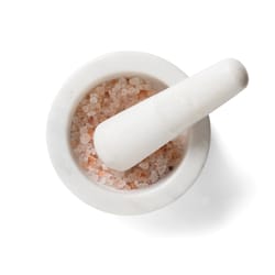 Fox Run White Marble Mortar and Pestle