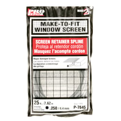 Prime-Line 0.25 in. D X 300 in. L Screen Spline