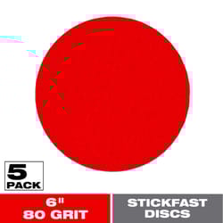 Diablo StickFast 6 in. Ceramic Blend Adhesive ROS Sanding Disc 80 Grit Coarse 5 pk