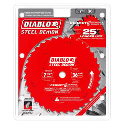 Diablo Steel Demon 7-1/4 in. D X 13/16 in. Cermet Metal Saw Blade 36 teeth 1 pk