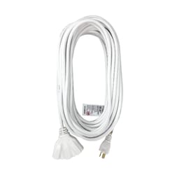 Ace Outdoor 50 ft. L White Triple Outlet Cord 16/3 SJTW