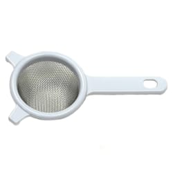 Chef Craft White Plastic/Stainless Steel Mesh Strainer