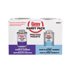 Oatey Rain-R-Shine Handy Pack Blue Primer and Cement For PVC 2 pk