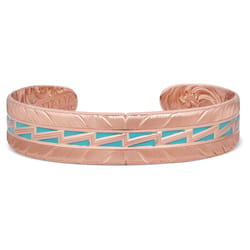 Montana Silversmiths Women's Emma's Sunlight Cuff Rose Gold Bracelet One Size Fits Most