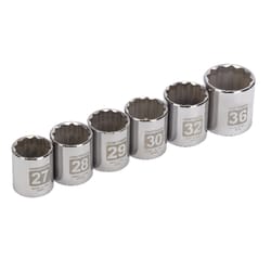 Craftsman 1/2 in. drive S Metric 12 Point Socket Set 6 pc