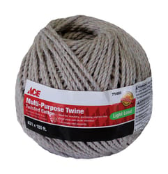 Ace 21 in. D X 180 ft. L White Twisted Cotton Twine
