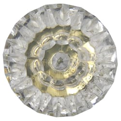 Laurey Kristal Crystal Specialty Cabinet Knob 1-1/4 in. D 1.1 in. Brass 1 pk