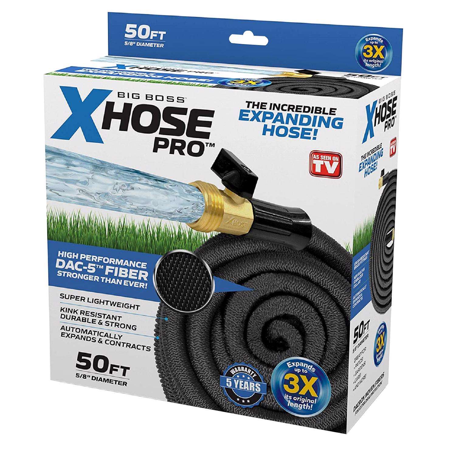 Xhose Pro Big Boss 5/8 in. D X 50 ft. L Heavy Duty Commercial Grade