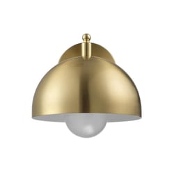 Globe Electric 1-Light Brushed Brass Gold Curated Retro Wall Sconce