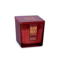 Bamboo Home Fragrance Red Pomegranate/Pepperwood Scent Large Candle