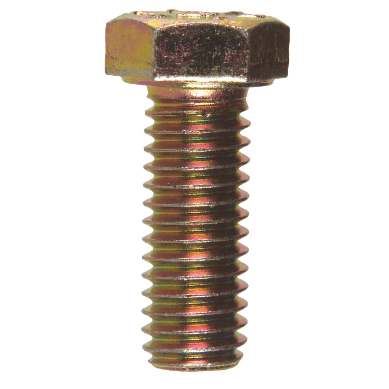 Hillman 3/8 in. D X 1 in. L Heat Treated Steel Hex Head Cap Screw 100 pk