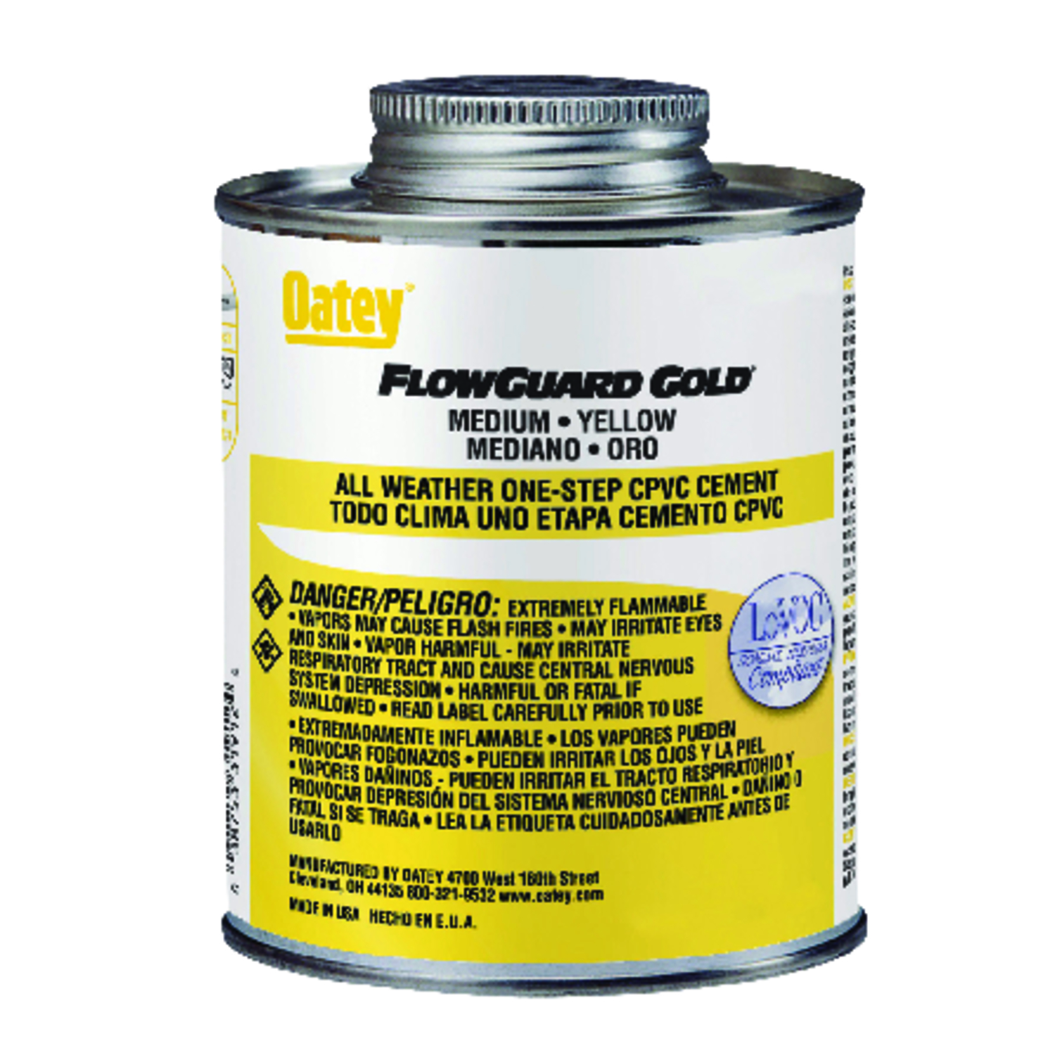 UPC 038753319124 product image for Oatey FlowGuard Gold All Weather One-Step Yellow For CPVC 16 oz. Cement | upcitemdb.com
