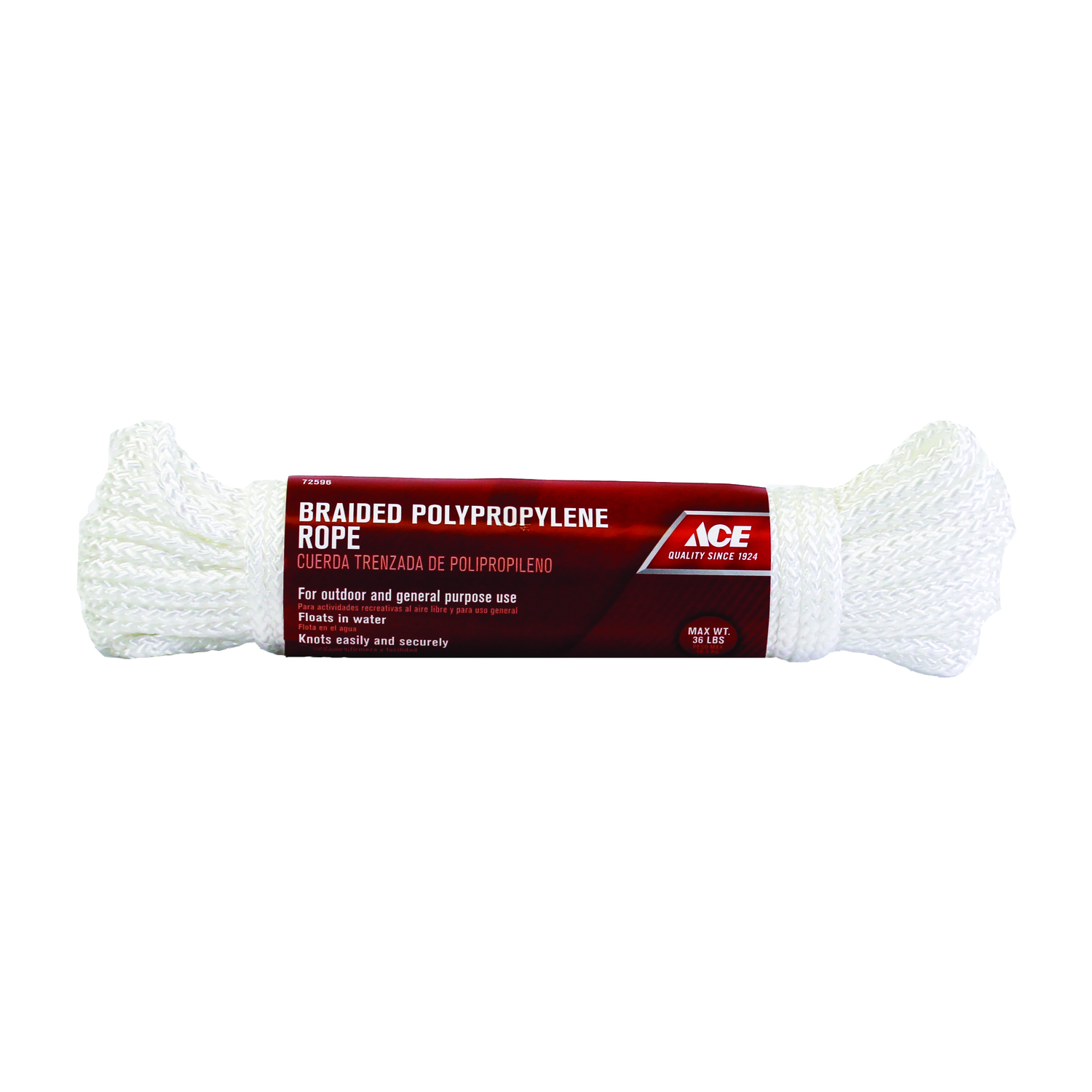 SecureLine 5/32 in. D X 50 ft. L White Braided Nylon Paracord - Ace Hardware
