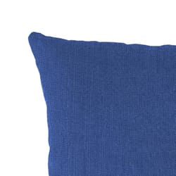 Jordan Manufacturing Blue Polyester Throw Pillow 4 in. H X 18 in. W X 18 in. L