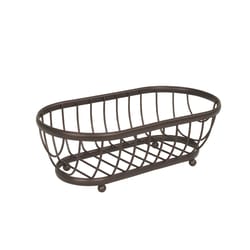 Spectrum Ashley 6.5 in. L X 12.75 in. W X 4.25 in. H Brown Bread Basket