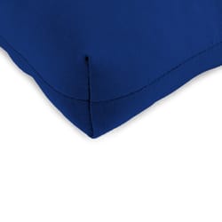 Jordan Manufacturing Blue Polyester Wicker Seat Cushion 4 in. H X 19 in. W X 19 in. L