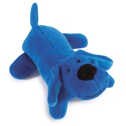 Zanies Blue Plush Lil' Yelpers Squeaky Dog Toy Small