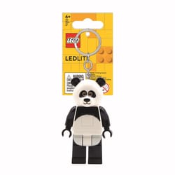 LEGO Plastic Black/White Panda Keychain w/LED Light