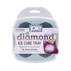 Joie Clear/Blue Silicone/Plastic Ice Cube Tray/Lid