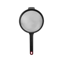 Farberware Black/Silver Plastic/Stainless Steel Strainer