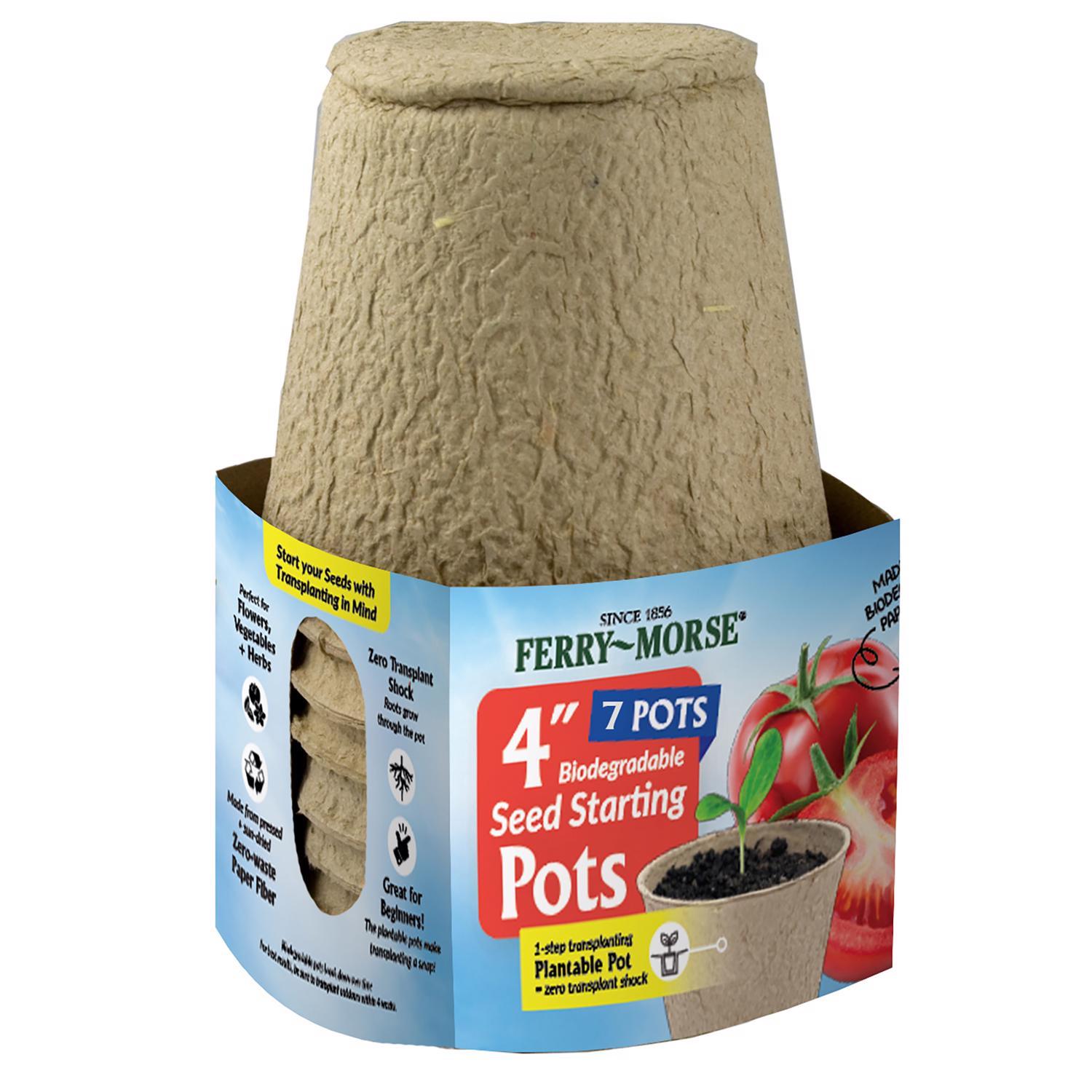 Ferry-Morse 7 in. H X 4 in. W X 4 in. L Plant Pot Seed Starter 7 pk