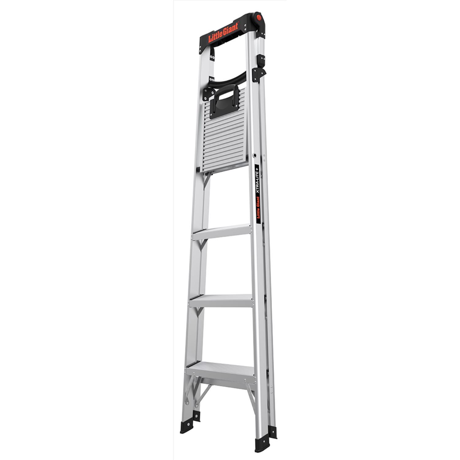 Little Giant Ladders Xtra-Lite Plus 6.4-ft Aluminum Type 1aa- 375-lb Load  Capacity Step Ladder at