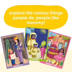 Upbounders Mommy's Shadow Inspiring Careers Flashcards Multicolored 26 pc