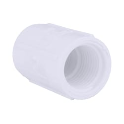 Charlotte Pipe Schedule 40 1/2 in. FPT X 1/2 in. D FPT PVC Coupling 1 pk
