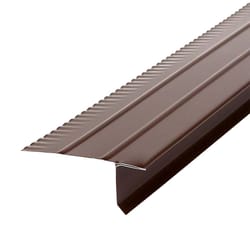 Amerimax 2.43 in. W X 10 ft. L Galvanized Steel Drip Edges Brown