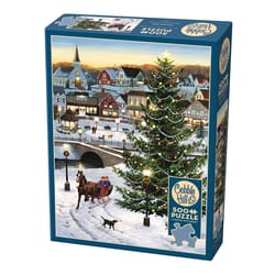 Cobble Hill Village Tree Jigsaw Puzzle Multicolored 500 pc