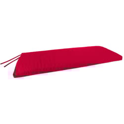 Jordan Manufacturing Red Polyester Bench Cushion