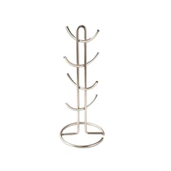 Spectrum Euro 7.25 in. L X 7.3 in. W X 17.5 in. H Silver Mug Holder